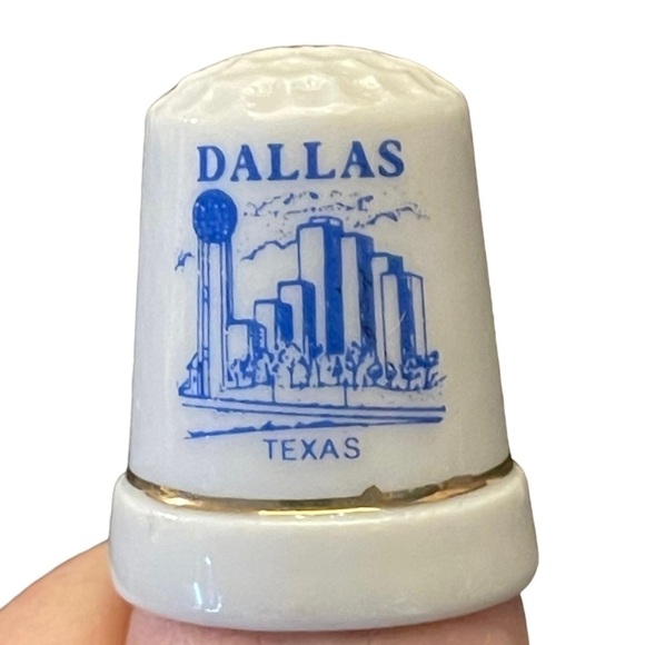 LOT of 6 Texas Themed Souvenir Thimbles - Picture 12 of 13